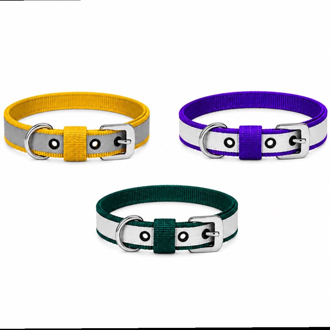 18mm Reflective Dog Collar for Dogs 9–15 kg
