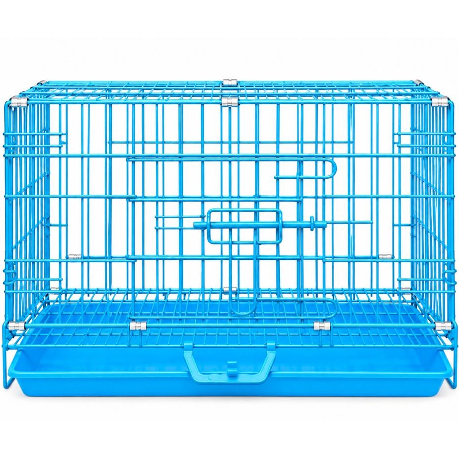 Blue Metal Cage 18 Inch for Cats & Puppies (2–4 kg)