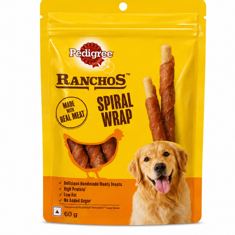 Pedigree ranchos wrap