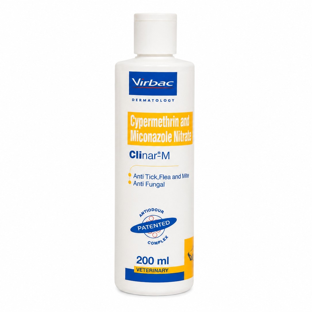 Virbac Clinar M ( anti tick, anti fungal ) shampoo 200ml