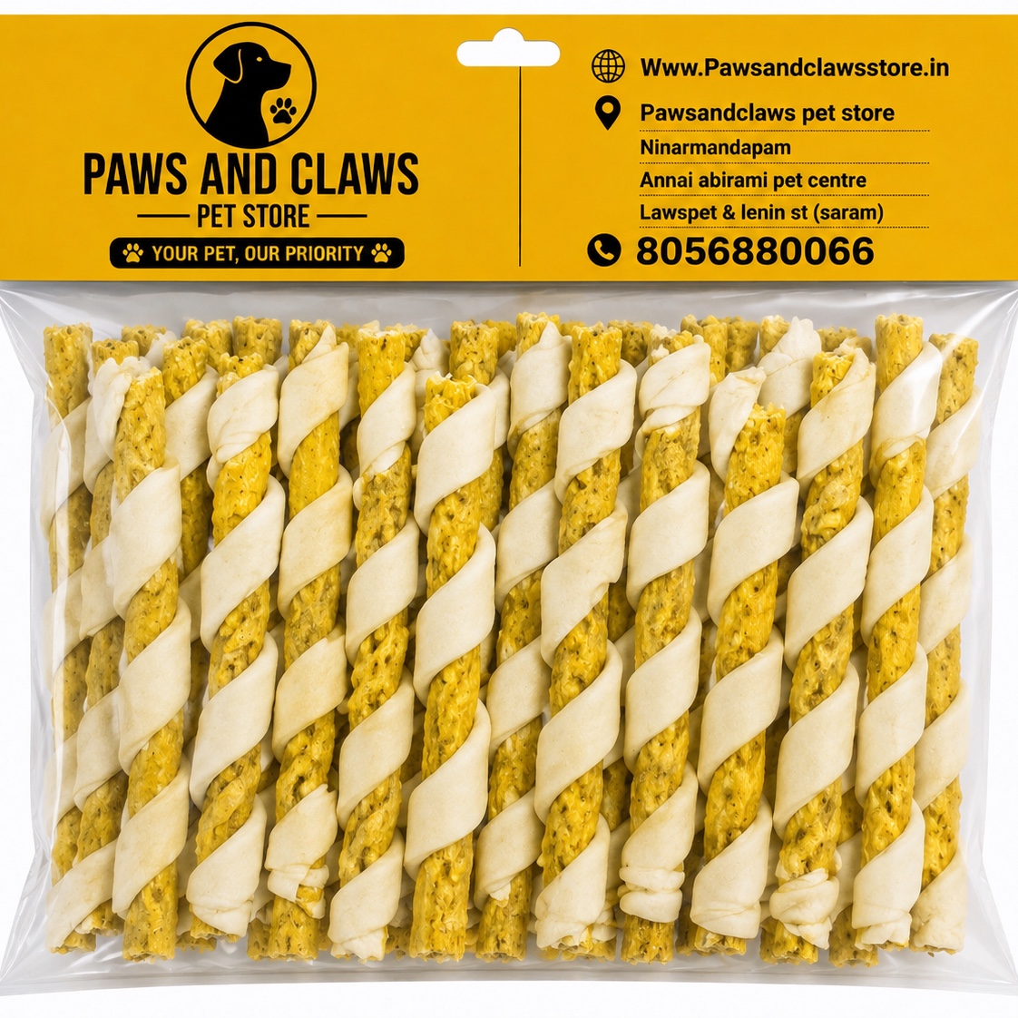 Chicken Twist Dog Treat – 1 kg