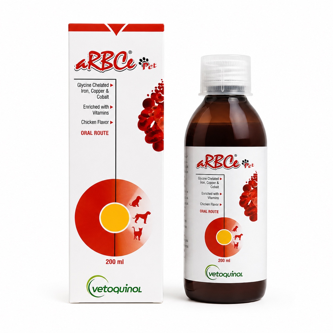 RBC Pet Oral Syrup 200ml – Vetoquinol Chicken Flavour Pet Supplement