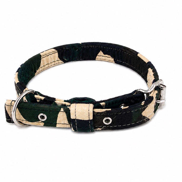 Premium Camouflage Padded Dog Collar no