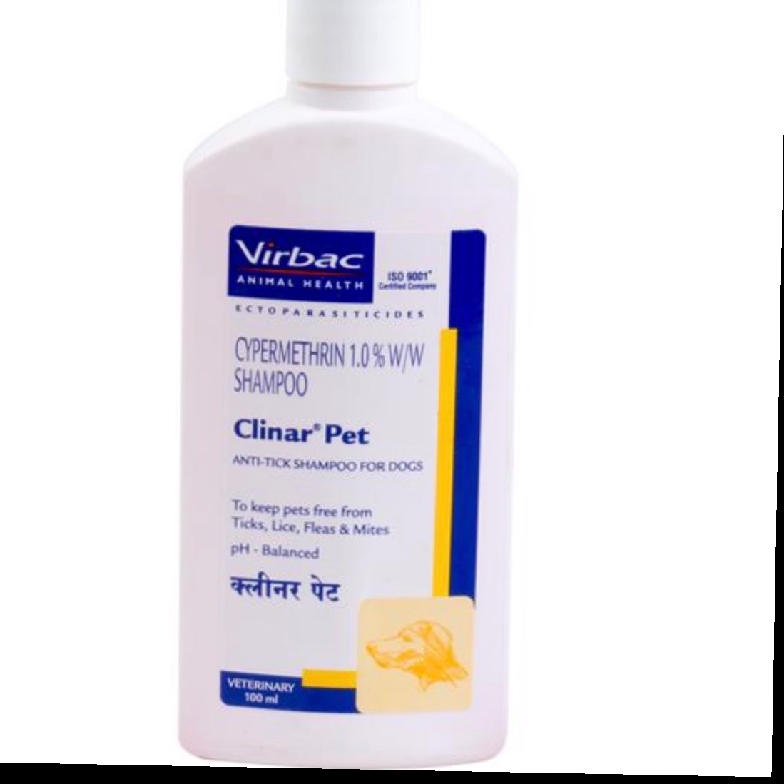 Virbac CLINAR® Pet Anti-Tick Shampoo for Dogs (100 ml)