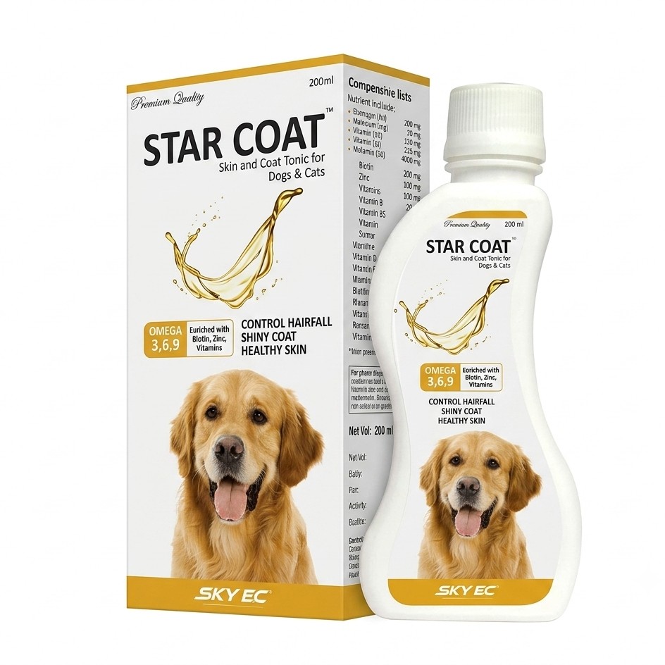 Star Coat Skin & Coat Tonic for Dogs & Cats – 200ml