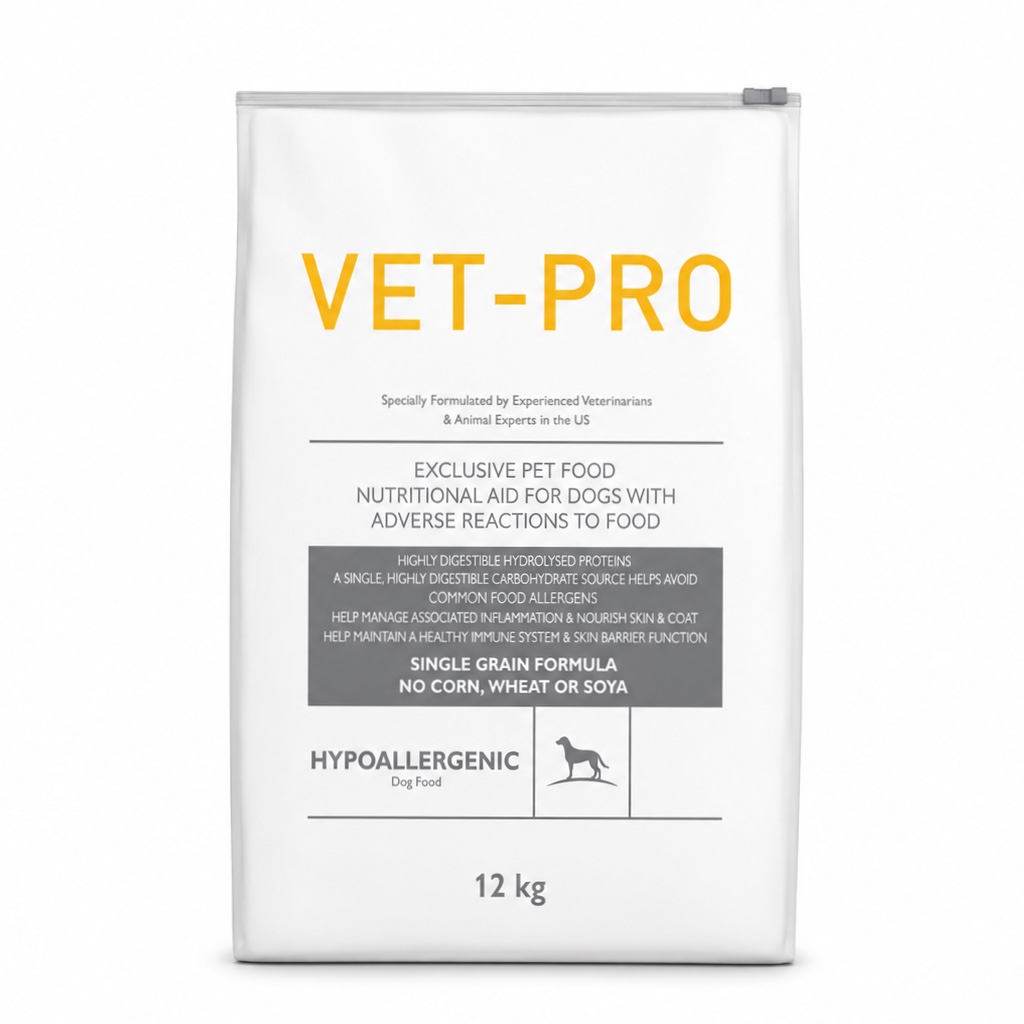 VET-PRO Hypoallergenic Dog Food – Complete Veterinary Diet for Dogs
